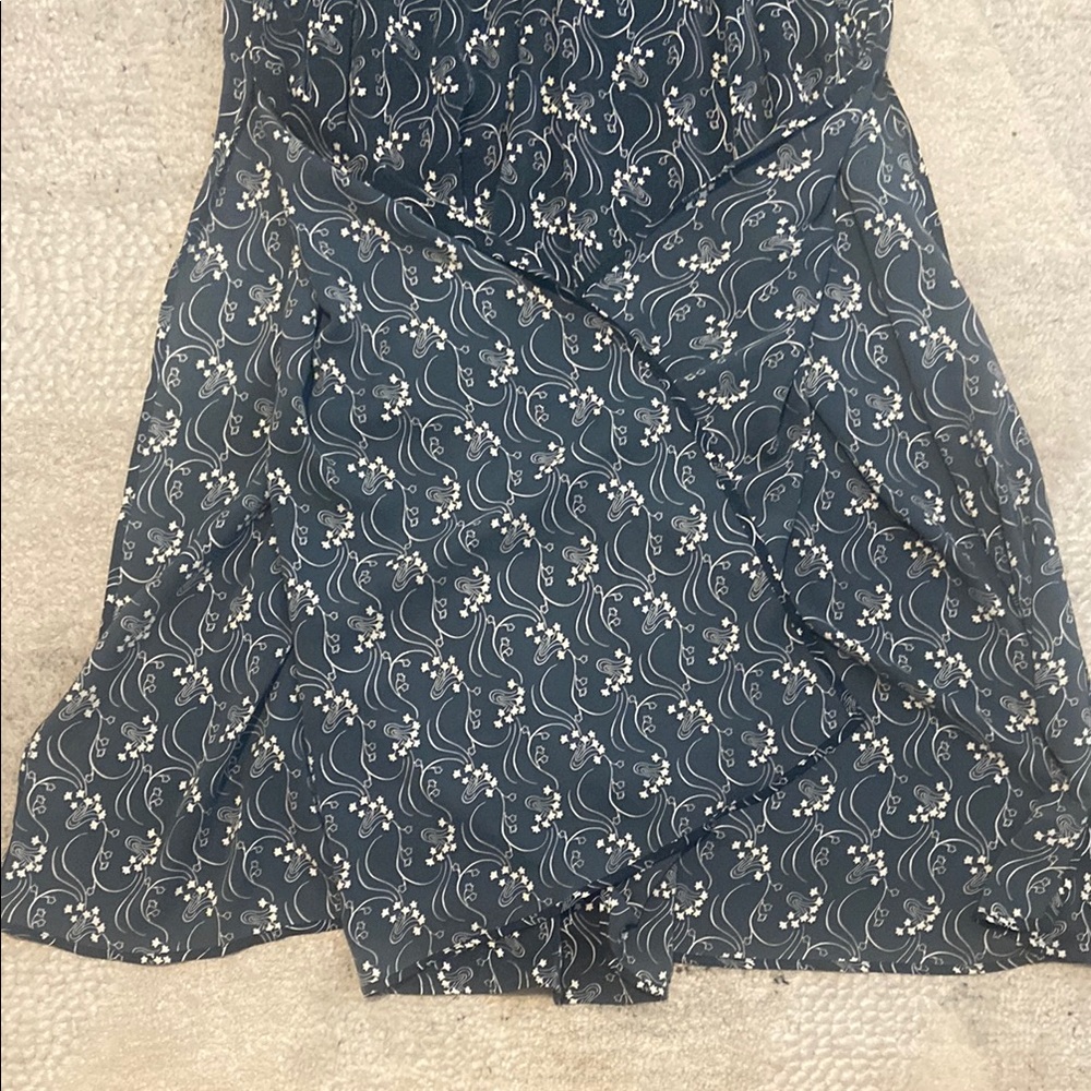 🔵J. Crew Blue and White Smocked Maxi Dress for Wedding Guest - Picture 10 of 13